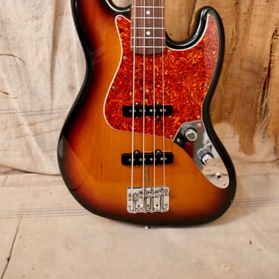 Fender '62 Reissue Jazz Bass AVRI Stack Knob 1993 - Sunburst image 3