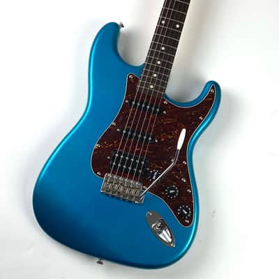 Fender Strat 1989 - Lake Placid Blue - Made in Japan. Dragonfire Pro Series  HSS set up installed.Original white guard S/S/S with factory electronics included. image 1
