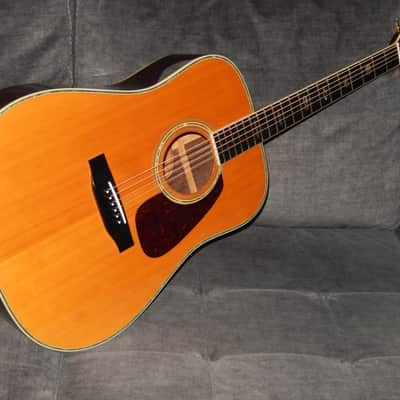 MADE IN 1978 MORRIS TF60 - ABSOLUTELY TERRIFIC MARTIN D45 STYLE ACOUSTIC GUITAR image 2