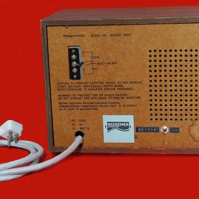 Redeemer Electric Labs Radio Guitar Amp 1970's Wood/Brown image 6