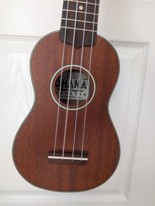 Ohana SK-21 Mahogany Sopranino Ukulele with Case / Bag, Free Shipping, NOT B STOCK image 1