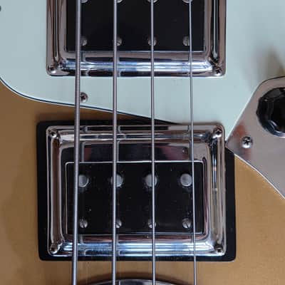 Lakland Joe Osborn # 01 Signature Bass Shoreline Gold w/ OHSC & Frank Hammond Pickups - Jeff Beck Carved His Name On Back!!! image 6