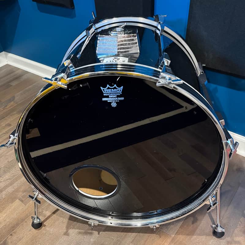 Tama Rockstar DX Bass Drum 22" x 16" Japan Black Remo Aquarian Free Shipping image 1