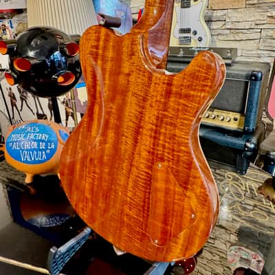 Nik Huber DOLPHIN CUSTOM LEFTY Super Flame Top Curly Mahogany  BRAZILIAN ROSEWOOD ( 2010) image 5