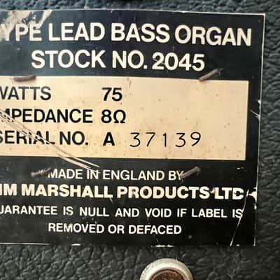 1971 Marshall JMP 50W + Vintage 2x12 Rola Greenback Cab – Original Dagnall Transformer image 6