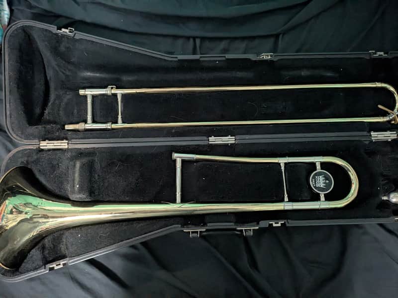 King 606 Student Model Tenor Trombone 2010s - Clear-Lacquered Brass image 1