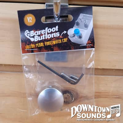 Barefoot Buttons V2 Standard Footswitch Cap - Silver image 1