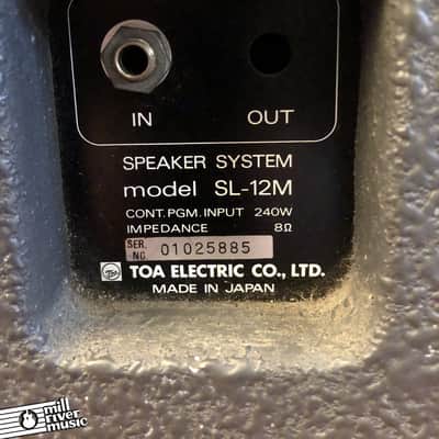 TOA Electronics SL-12M Vintage MIJ Passive 12