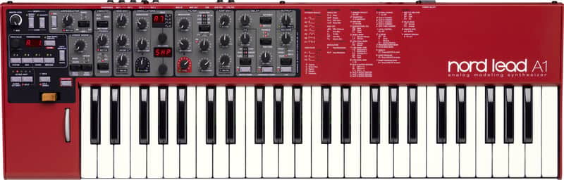 Nord Lead A1 49-Key Analog Synthesizer Keyboard, Red image 1