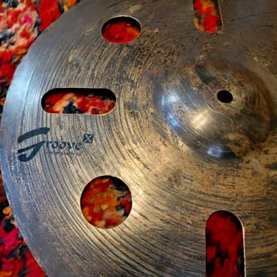 Orion Groove X Concept Crash 16" - Oxidized 995g *EUC* Trash Effects Made In Brazil image 5