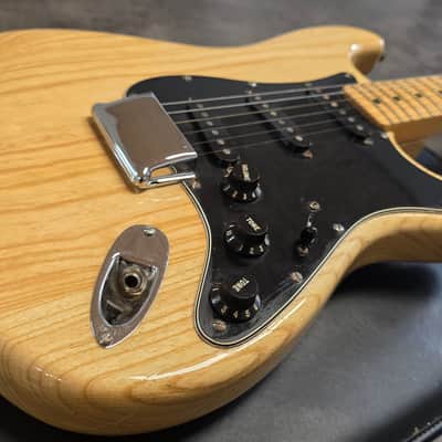 1977 Fender Stratocaster Hardtail Natural Ash Vintage 70s American USA Strat HT Hard Tail 1970's Guitar image 13