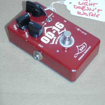 HAO OD-16 Omega Drive Sixteen overdrive guitar effect pedal used image 2