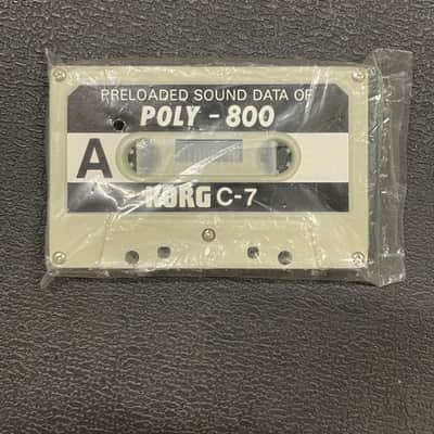 Korg NOS Korg Poly-800 Sound Data Cassette C-7 1980s
