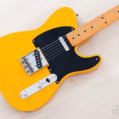 1993 Fender American Vintage '52 Telecaster Butterscotch, Near-Mint w/ Tweed Case, COA image 1