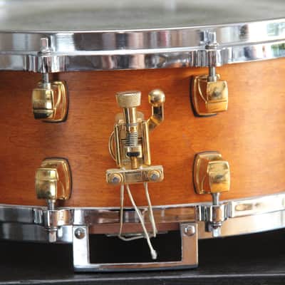 Yamaha Maple Custom - natural vintage 5.5x14" snare drum image 10
