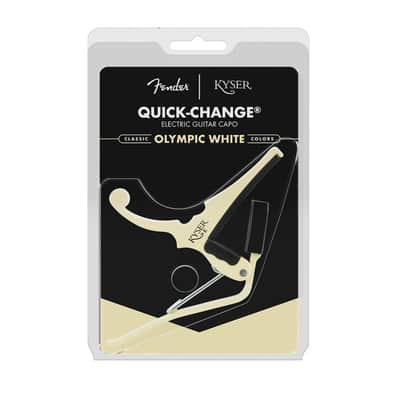 Kyser Fender Quick Change Electric Guitar Capo - Olympic White image 2