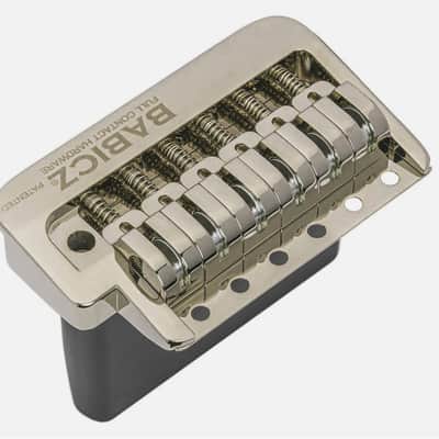 Babicz FCHSTRAT Full Contact Hardware Strat-Style Bridge – Nickel Finish image 2