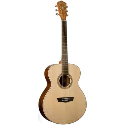 Washburn Harvest Series G7S Grand Auditorium Acoustic Guitar, Natural image 3