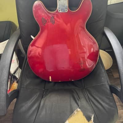 Epiphone EA-250 with Vibrato Tailpiece 1972 - 1974 - Cherry image 3