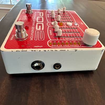 MIDI Modded! Electro-Harmonix POG2 Polyphonic Octave Generator 2009 - Present - Red / White image 2