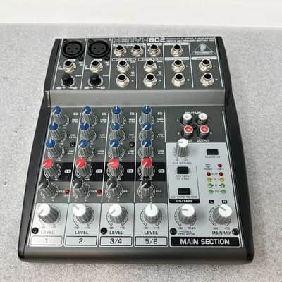 Behringer XENYX 802 Premium 8 Channel Audio Mixer 2 Bus Mixer + Power Supply image 1