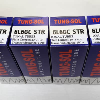 New 4x TungSol 6L6GC STR / 6L6 | Matched Quad / Quartet / Four Tubes | Free Ship image 3