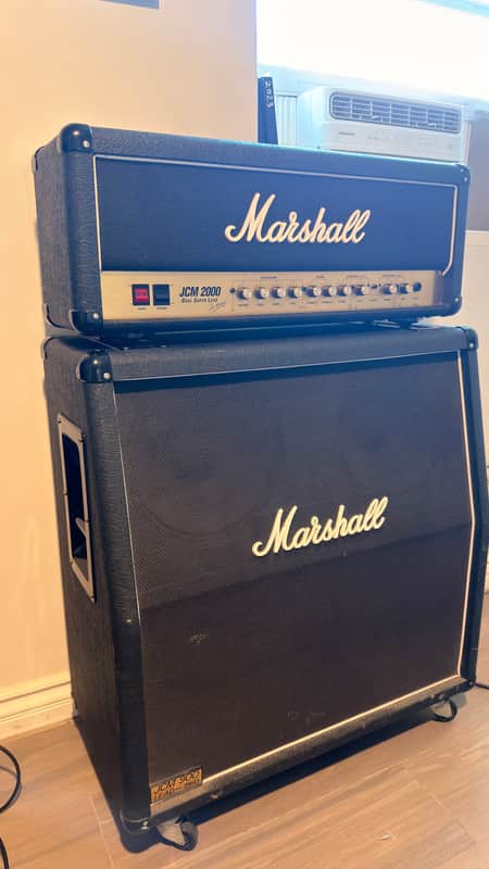 Marshall JCM 2000 DSL 100 Dual Super Lead 2-Channel 100-Watt 4x12" Guitar Amp Half Stack 2000s - Black
