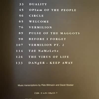 Slipknot - Vol. 3 The Subliminal Verses - Guitar tab / tablature Book image 3
