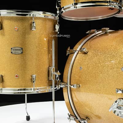 Used Yamaha Absolute Hybrid Maple Shell Packs Gold Champagne Sparkle, Shell Pack Configurations:10/12/16/22 image 5