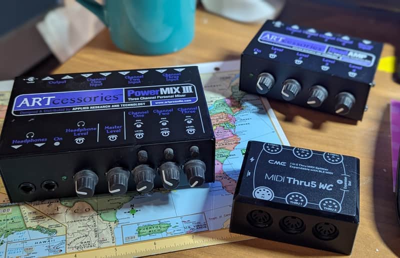 ARTcessories Power mix lll & Head amp plus CME Midi Thru Box 5 image 1