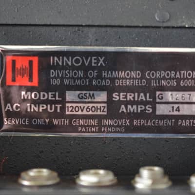 Hammond Innovex Condor GSM Vintage Multi Effect Guitar Synth Unit - Jimi Hendrix Black image 3
