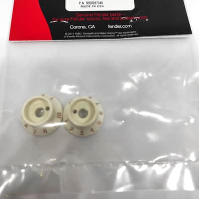 2 Boutons de commutateur (switch) Fender® Stratocaster S-1 Parchment 005-9267-049 image 3