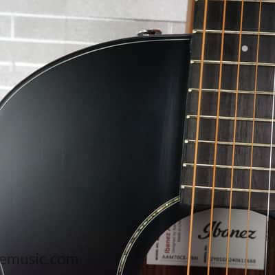Ibanez AAM70CE-TBN Advanced Acoustic - Transparent Charcoal Burst Low Gloss / Natural Open Pore image 17