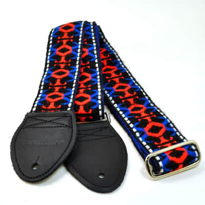 Souldier 'Pima' Black Vintage Guitar Strap on Seatbelt - 1324 image 3