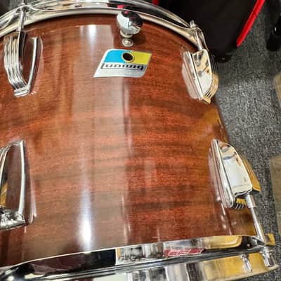 Ludwig Pro Beat Shell Pack, 1970s, 3 Ply, Mahogany Cortex image 16
