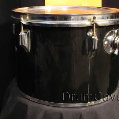 VINTAGE ROGERS 9 x 13" CONCERT TOM, SWIV O MATIC , JET BLACK, FREE CONTINENTAL UNITED STATES SHIPPING! image 2