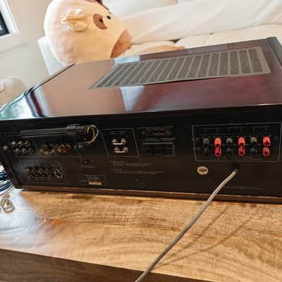 Kenwood KR-11000GX Receiver Pro Serviced 120 WPC Custom Rosewood Burl Case, LEDs image 15
