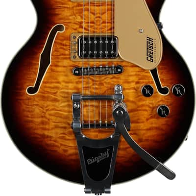 Gretsch G5655TQM Electromatic Center Block Junior Single-Cut (w/Bigsby Tremolo), Sweet Tea image 6