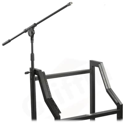 Griffin Rackmount Stand Cart and Adjustable Top Mixer Platform Rack Mount 25U - Rolling Holder for Music Studio Pro Audio Recording Cabinet Stage Equipment DJ PA Gear Display for Amplifiers, Effects image 2