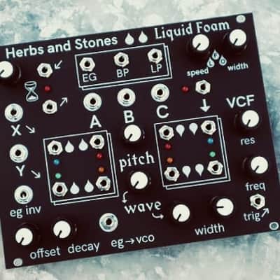 Herbs and Stones Liquid Foam Eurorack Monophonic Analog Groovebox 2020 - Present - Black image 1