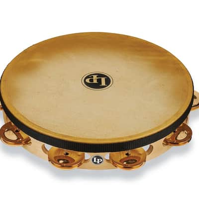 LP Pro 10 Inch Single Row Headed Tambourine - Bronze image 1