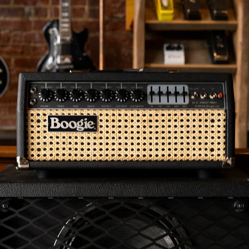 Mesa/Boogie Mark IIC+ HRG 100-watt Amplifier Head - Black with Wicker Grille image 1