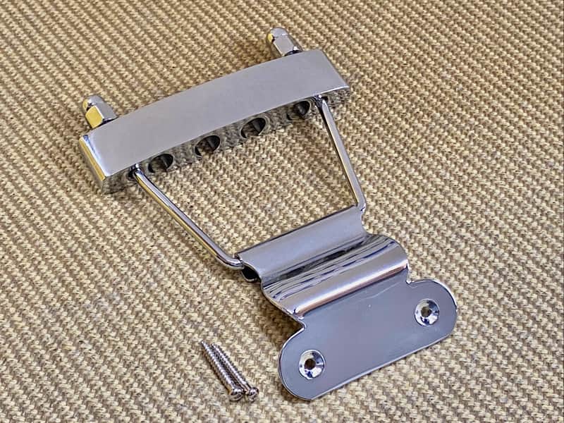 BTP-ECO-C Chrome 4-String Bass Short Trapeze Tailpiece image 1