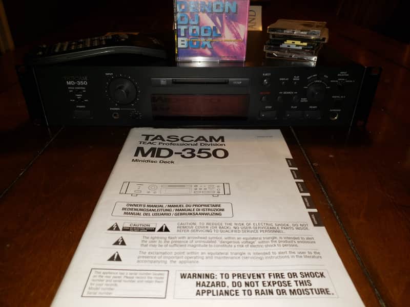 TASCAM MD-350 with 30 DISCS ! image 1