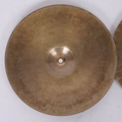 PAISTE | 602 Pre-Serial 1960s | Hi-Hat Cymbal Pair | 14"-14" image 8