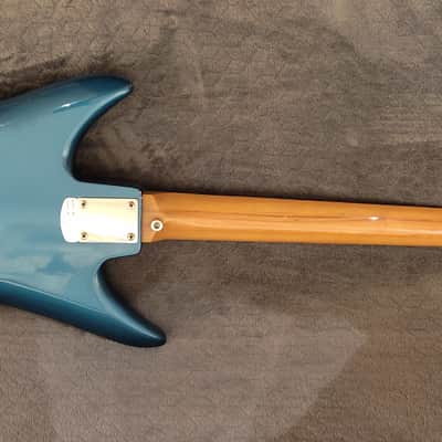 1966 Teisco Del Rey ET-460 "Shark Fin" - Metallic Blue image 2