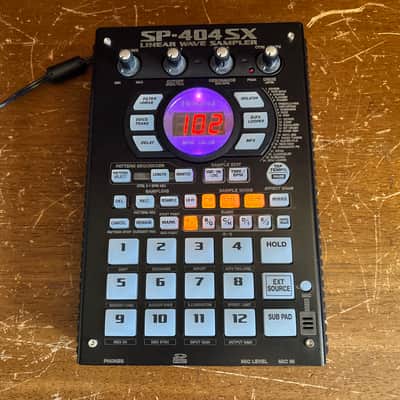 Roland SP-404SX Linear Wave Sampler 10th Anniversary Dark gray x gold w/ power supply image 2