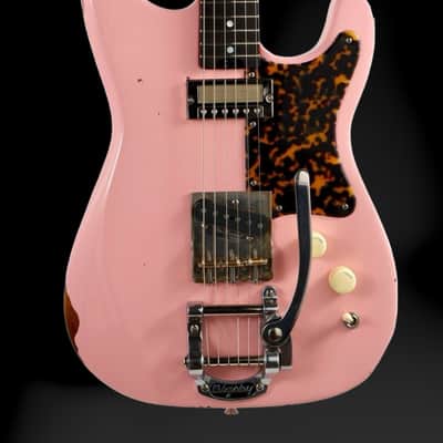 Kithara Guitars Harland Baritone - Shell Pink Relic. NEW, (Authorized Dealer) image 3