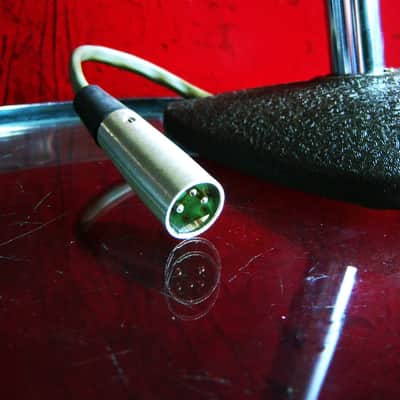 Vintage 1960's Altec 660A dynamic microphone "Salt Shaker" w period stand & cable Hi Z 632C 633A image 9