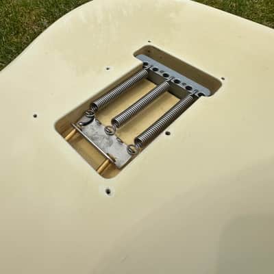 ‘85 Fender MIJ Strat Jimi Hendrix Lefty To Righty Conversion Olympic White Rosewood image 10